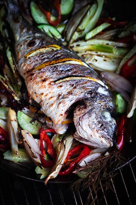 Gegrilde Goudbrasem op Mediterraanse wijze