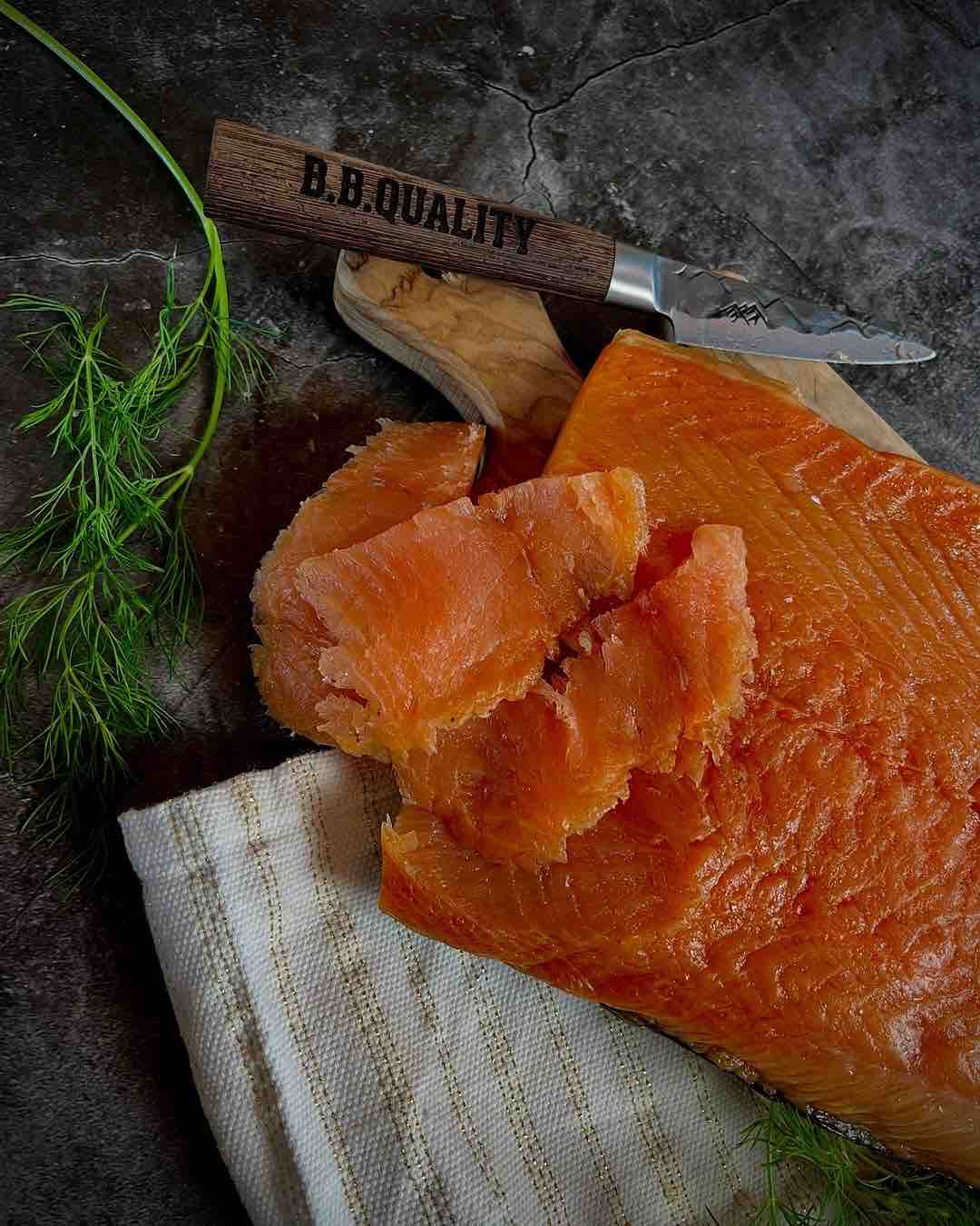 Koud gerookte zalm